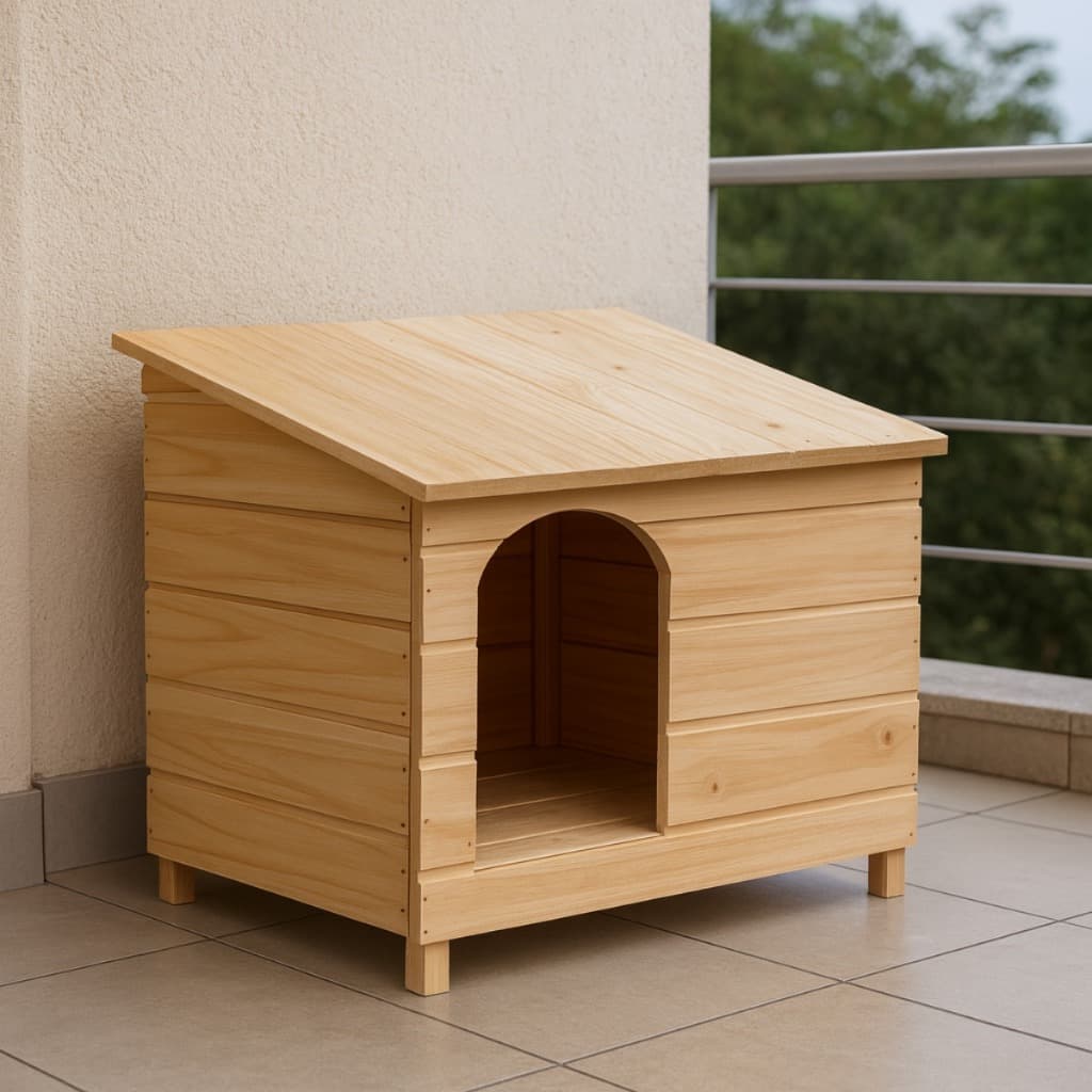 Casinha Casa modelo Edícula de Madeira Para Cachorros Cães Pet N7 e EXTRA GRANDE