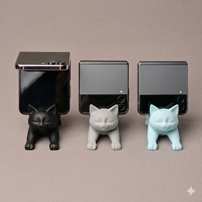 Suporte Para Celular Gatinho  | Porta Celular Mesa Decorativo Universal iPhone Samsung Gatinho Fofo