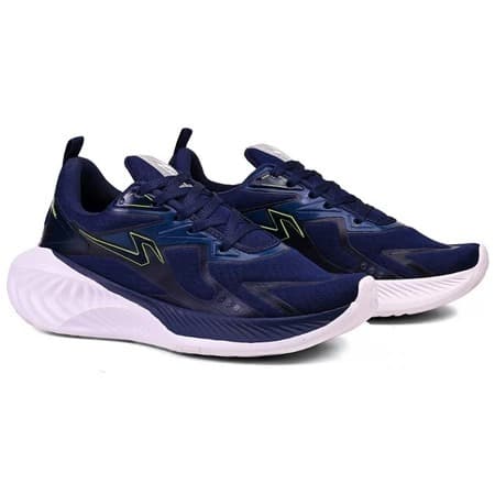 Tênis Esportivo Masculino Esportivo Academia Caminhada Azul Limão Corrida Confortável