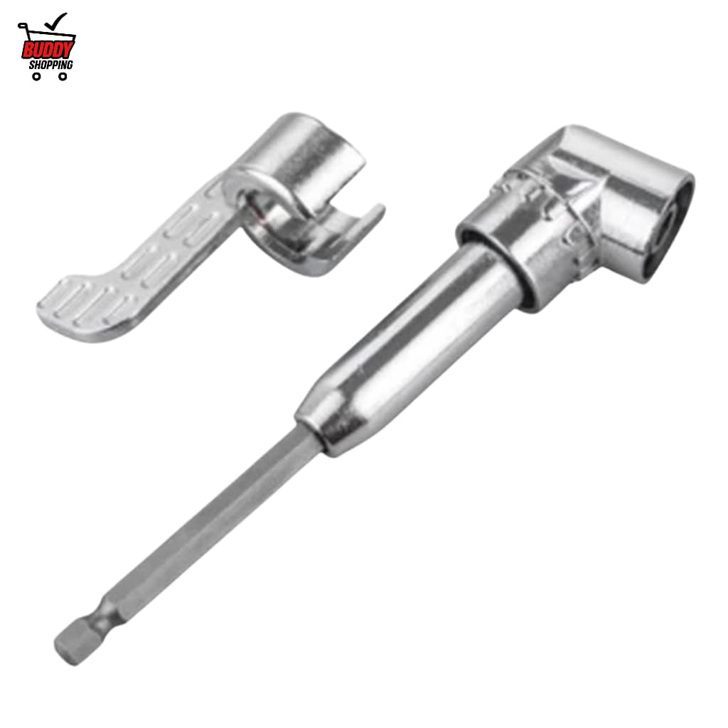 Mini Mandril Angular para Parafusadeira Adaptador de Furadeira em Ângulo Reto 105 Graus Luatek LWJ-1988