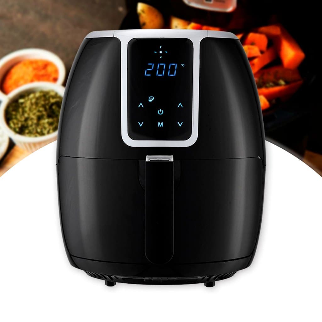 Fritadeira Elétrica Air Fryer Digital Supremma 3,6L Preto 1400W 127v Agratto