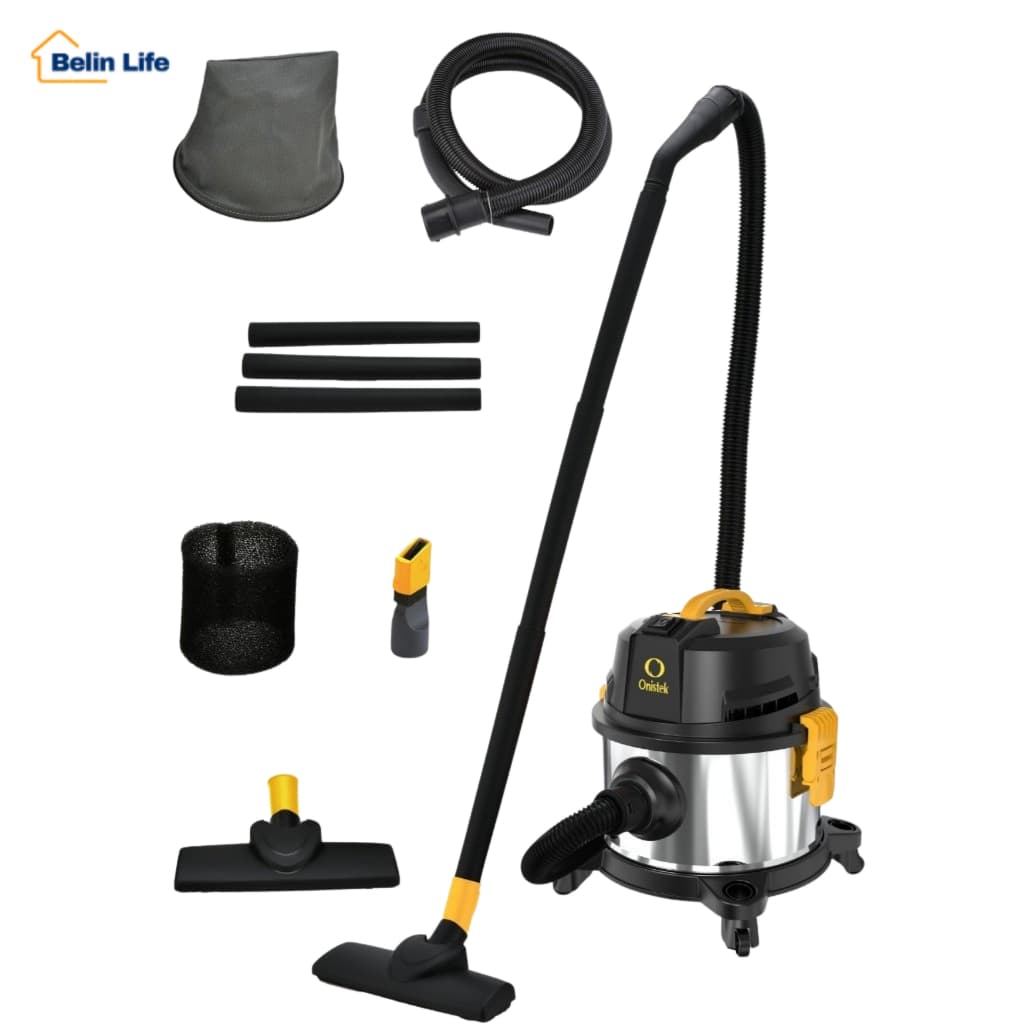 Aspirador de Pó e Água 1600W 15L Soprador 3 em 1 Profissional Potente Forte Casa 127V ou 220V Onistek ON-LV308