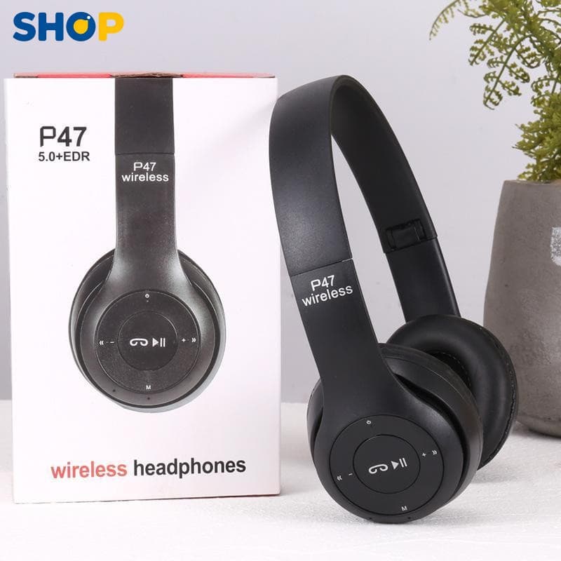 Headset Wireless - Bluetooth 5.0, Suporta Cartão TF e Plegável-W9