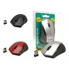 Mouse Sem Fio Wireless Weibo  2.4Ghz  USB Receptor PC Notebook Desktop Cores Preto Prata Vermelho Envio Imediato