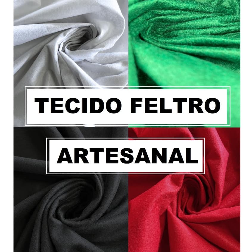3 Metros Tecido Feltro Liso Artesanato Largura 1,40mt Artesanato / Patchwork