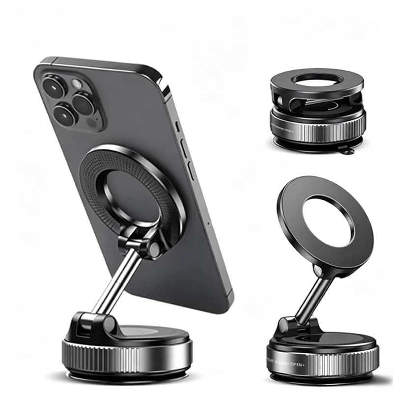 Suporte Celular Carro Magnético para carro Design dobrável 360 ° Suporte de vácuo ajustável para carro voltikk