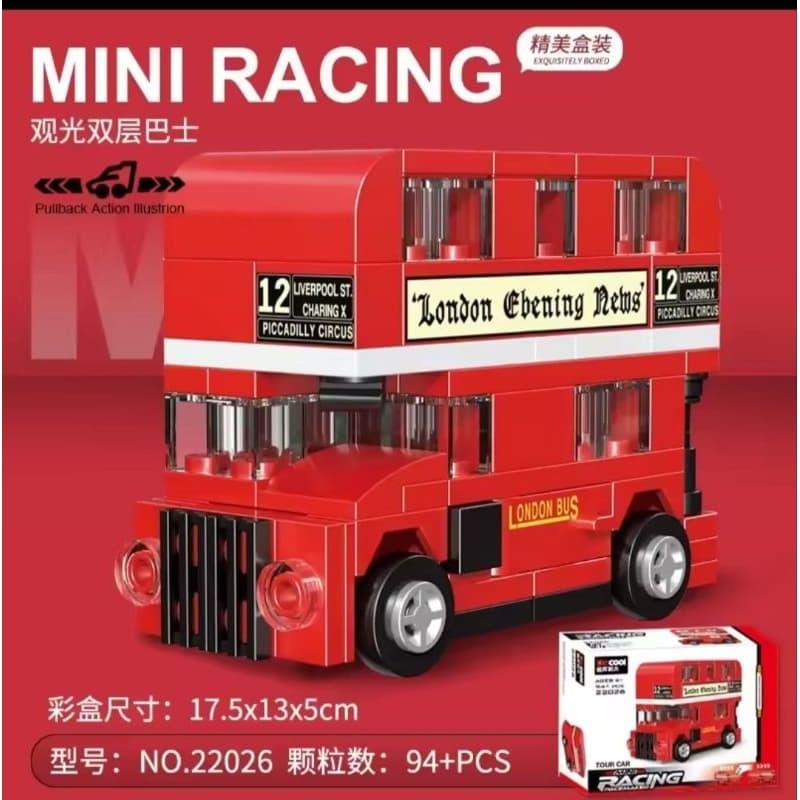 Onibus blocos de montar similar LEGO