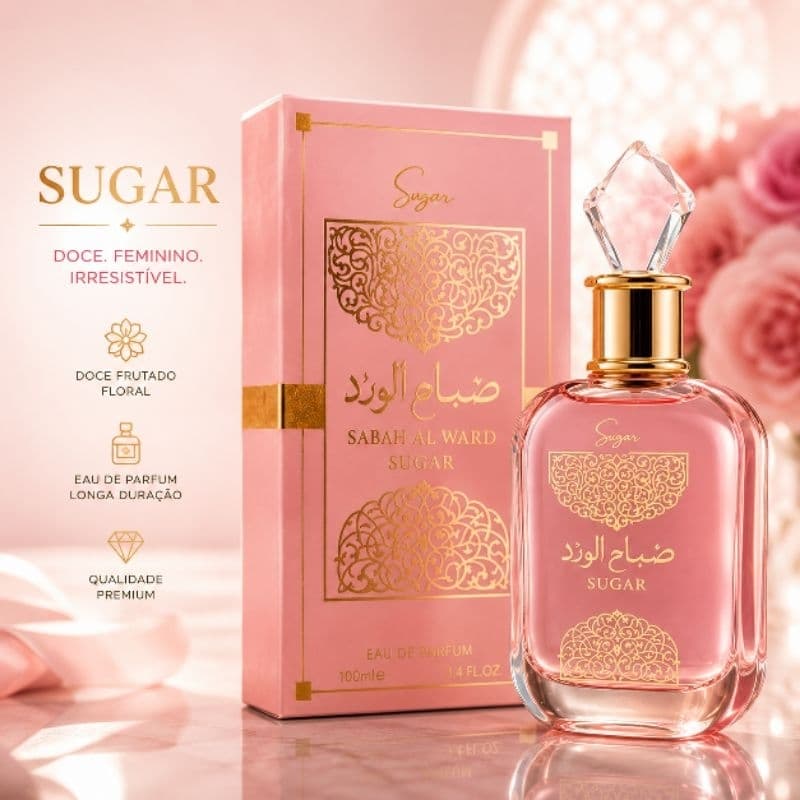 Sabah Al Ward Sugar Feminino Eau de Parfum 100ml Perfume Árabe Importado Original