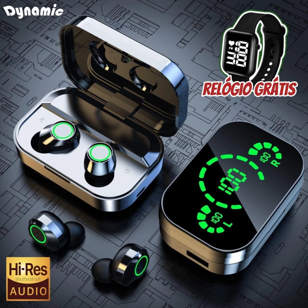 YD-03 Fone De Ouvido Bluetooth 5.3 Sem Fio Hifi Stereo Sports À Prova D'água Com Microfone-DY
