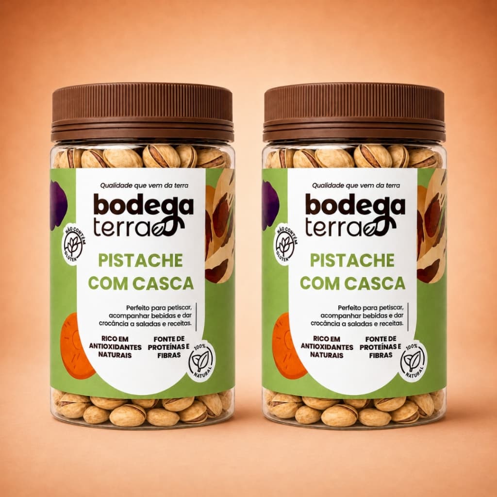 Pistache Com Casca 800g ou 400g Torrado e Salgado Premium Sem Glúten Natural Snack Saudável Fitness