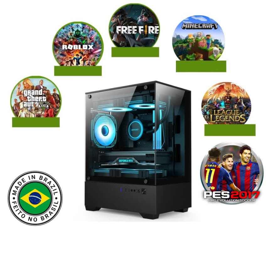 cpu pc gamer i5 16g ssd128g+hd500g  barato pra estudos escritorios lojas jogos mine et cs LOL Roblox