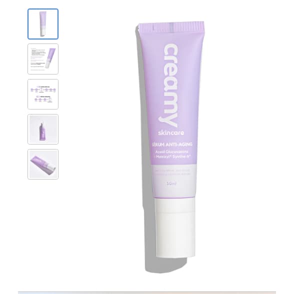 Creamy Skincare Sérum Anti-Aging 30ml| Prevenção Anti-Idade, Pele Mais Firme, Rápida Absorção