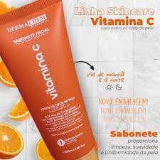 Gel Sabonete Facial Hidratante Anti Idade Vitamina C 100ml Dermachem Skincare