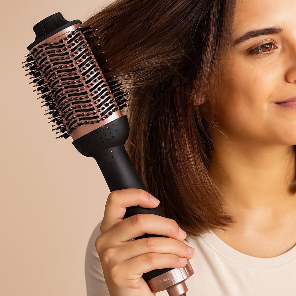 5 imagens disponíveis   Escova Secadora de Cabelo Profissional Bivolt 1300W - 1 Escova Secadora de Cabelo Profissional B