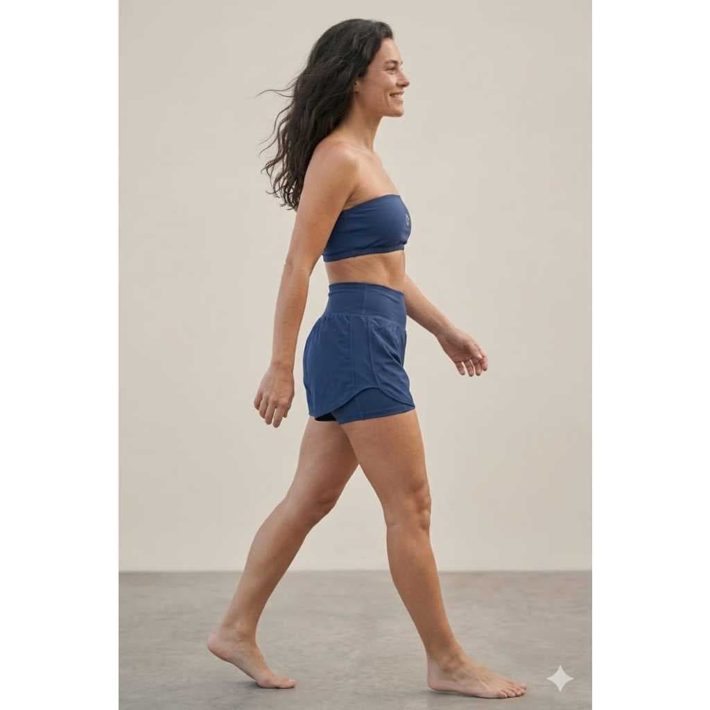 conjunto fitness feminino top faixa e short Fitness roupas de academia