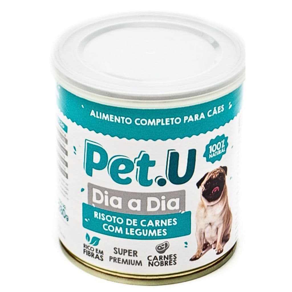 Ração Úmida para Cachorro Sabor Carne com Legumes Dia a Dia Pet.U 280g