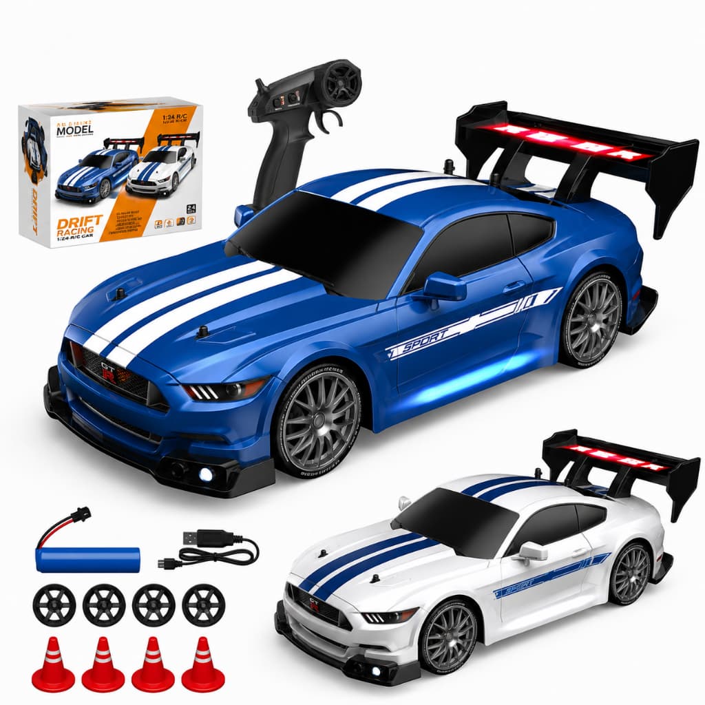 Carro Com Controle Remoto Drift Corrida Brinquedo Interativo Recarregável Carrinho Controle Corrida