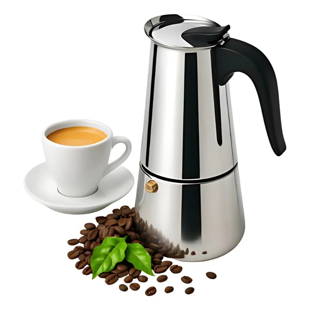 Cafeteira Italiana Inox P/ 6 Xícaras 300ml Café Expresso
