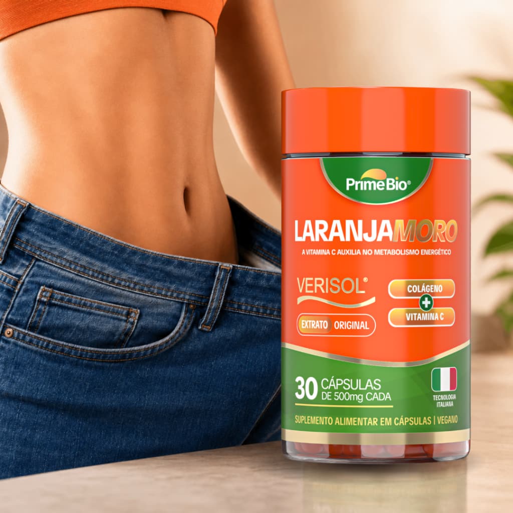 Laranja M Premium Ação 3 em 1 Laranja Moro + Colágeno + Vitamina C -  Autêntico Morosil - 500mg