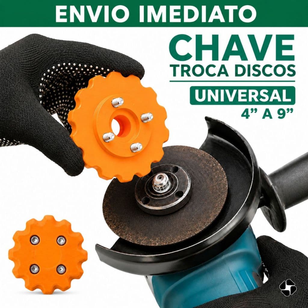 Chave Troca Disco Esmerilhadeira Universal 4 A 9 Pol