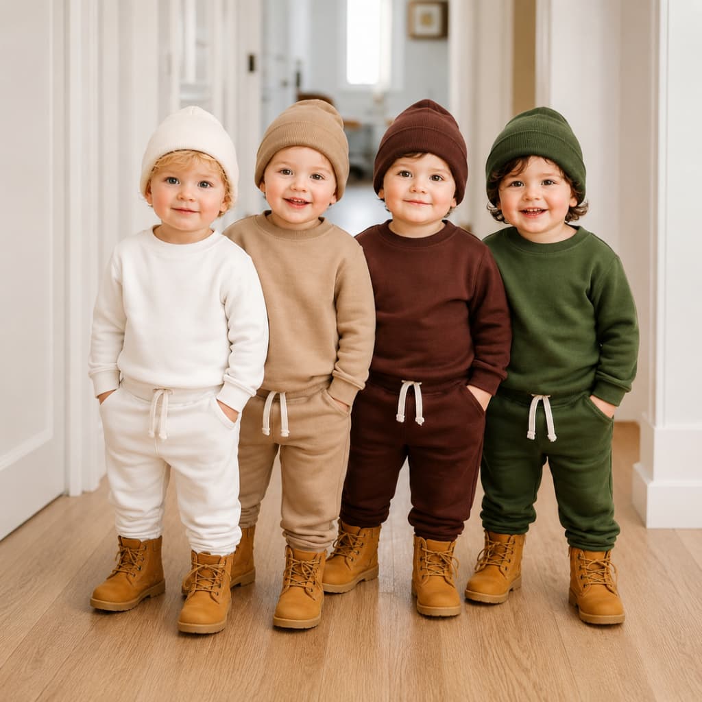 conjunto moletom grosso bebê - roupa de menino inverno MODA KIDS 1-4 ANOS