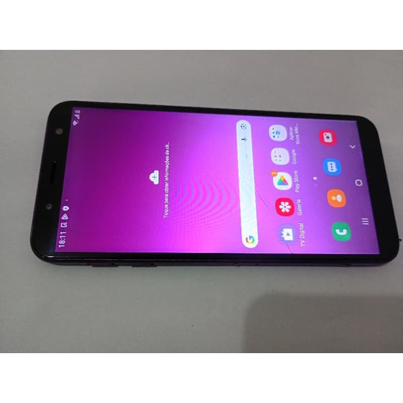celular Samsung J6 com TV digital leia