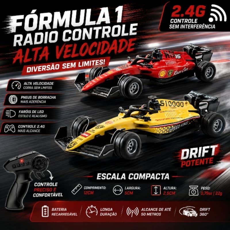 Formula 1 F1 1:64 Mini carrinho de controle remoto recarregável miniatura coleção carro de corrida ferrari carro