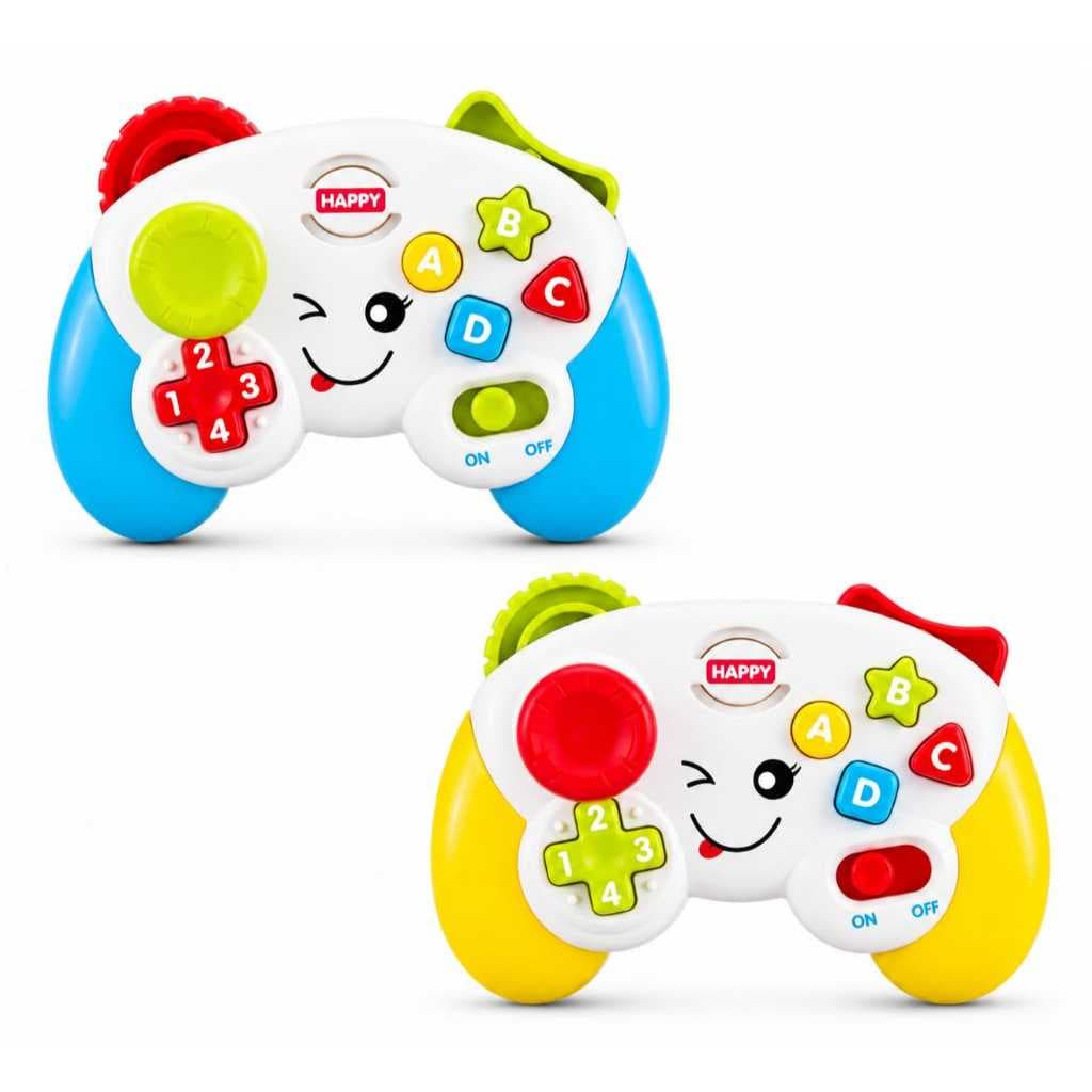 Controle Video Game Infantil Educativo com Som e Luzes para Bebê Brinquedo Sensorial