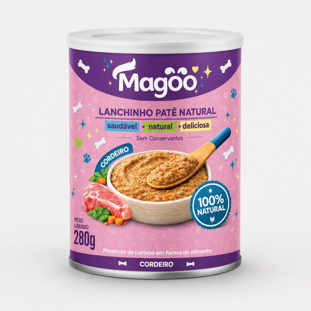 Ração Úmida Alimento Natural Cachorro Lata 280g Cordeiro