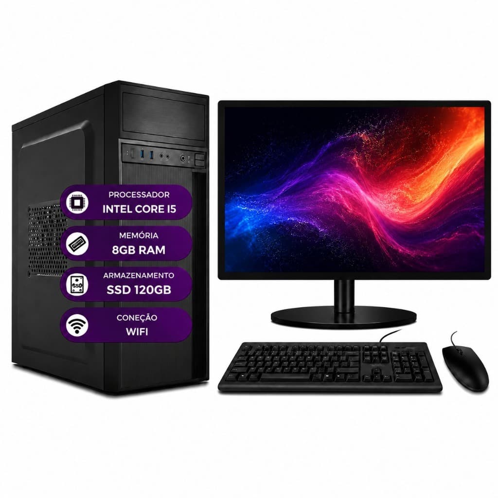 Computador Completo I5 8gb - SSD 120