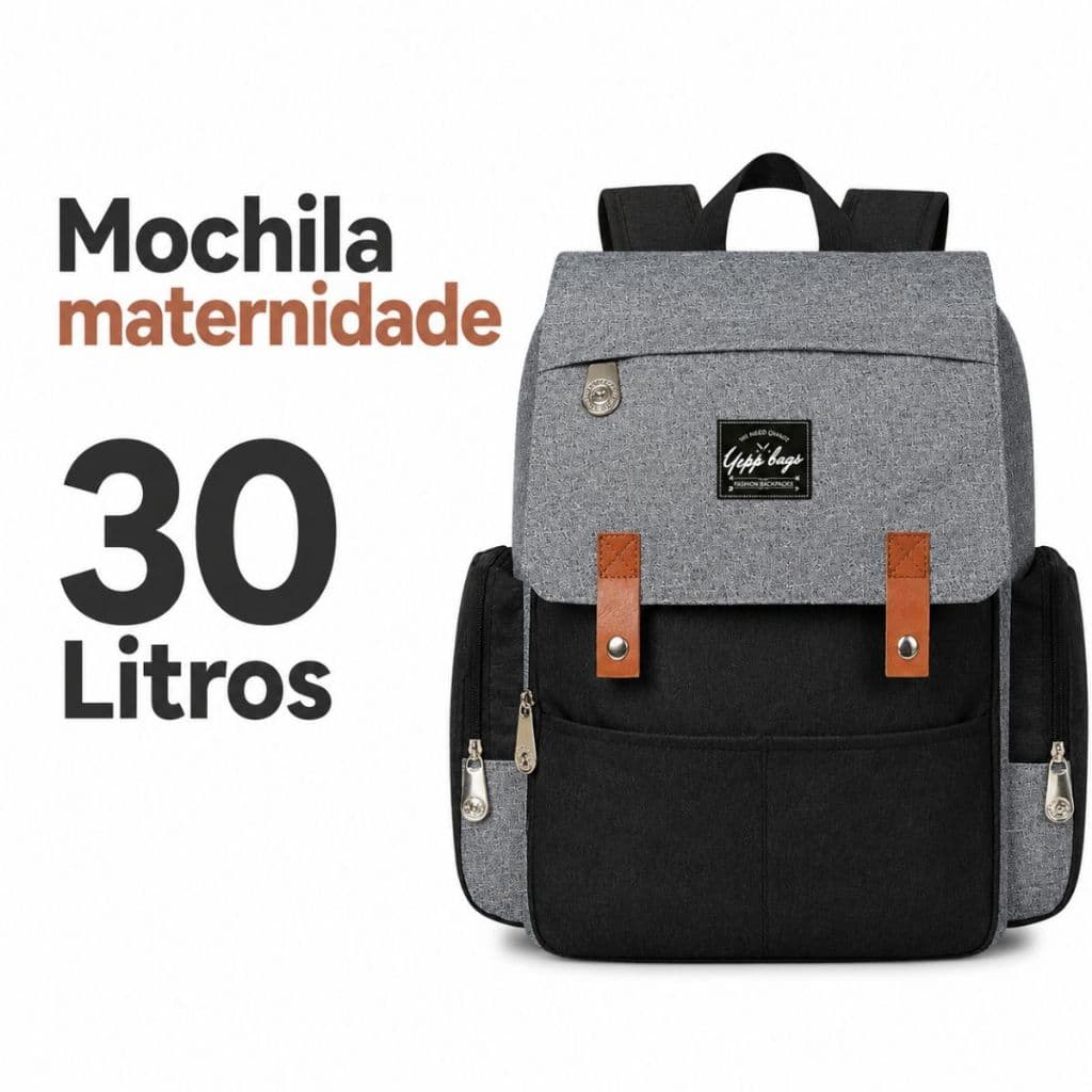 Mochila Bolsa Maternidade Multifunção Térmica Mamadeira Frauda Bebê Gestante