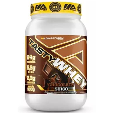 Tasty Whey Protein 900g Adaptogen 3W - CHOCOLATE SUIÇO