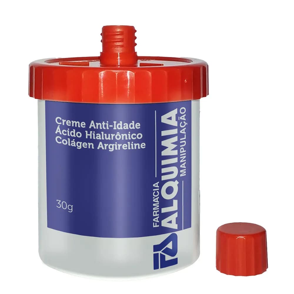 Creme Anti Idade com Ác. Hialurônico + Colágeno + Argireline - 30g