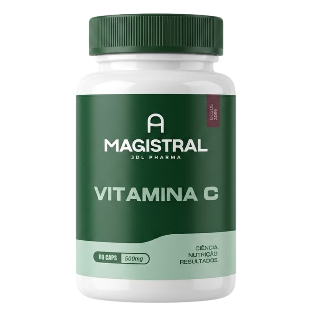Vitamina C 500mg Original Pura Natural 120 cápsulas A Magistral Vitaminas Suplementos