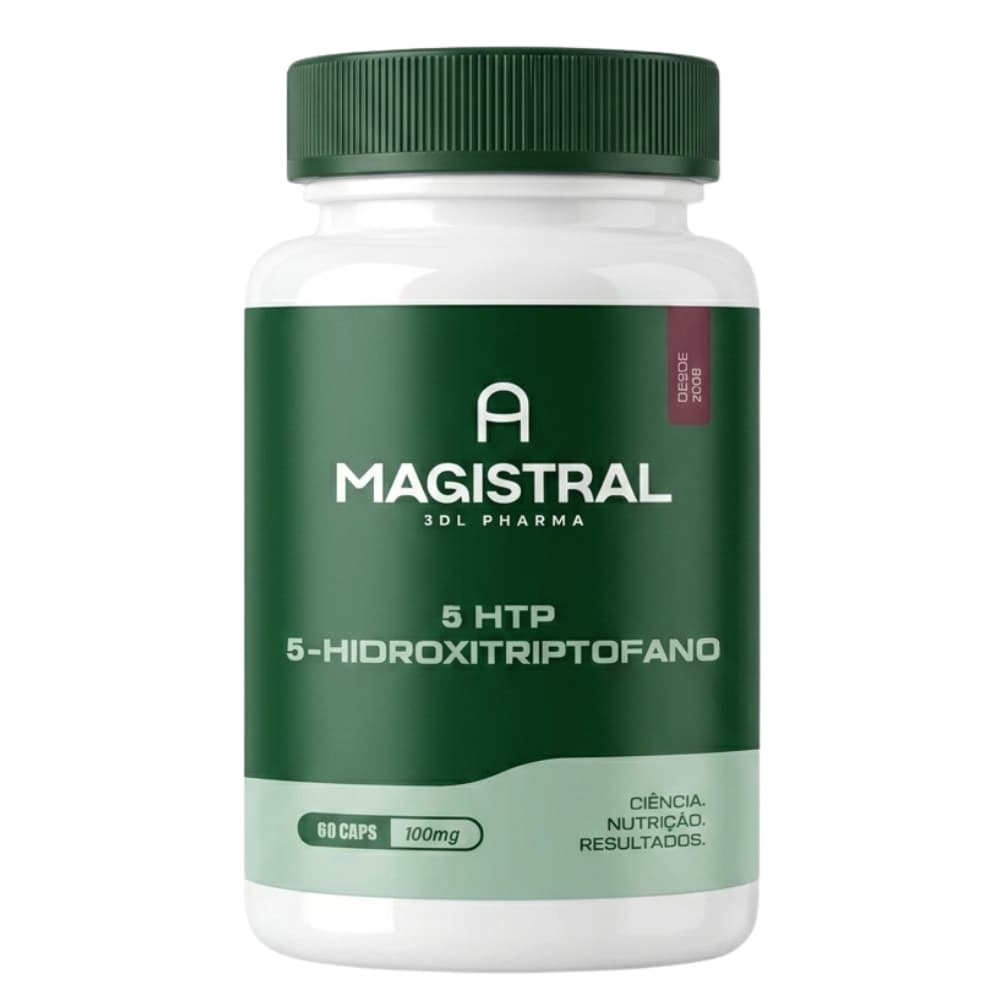 5 HTP Hidroxitriptofano100mg Puro Original 60 ou 120 cápsulas A Magistral Suplementos Vitaminas