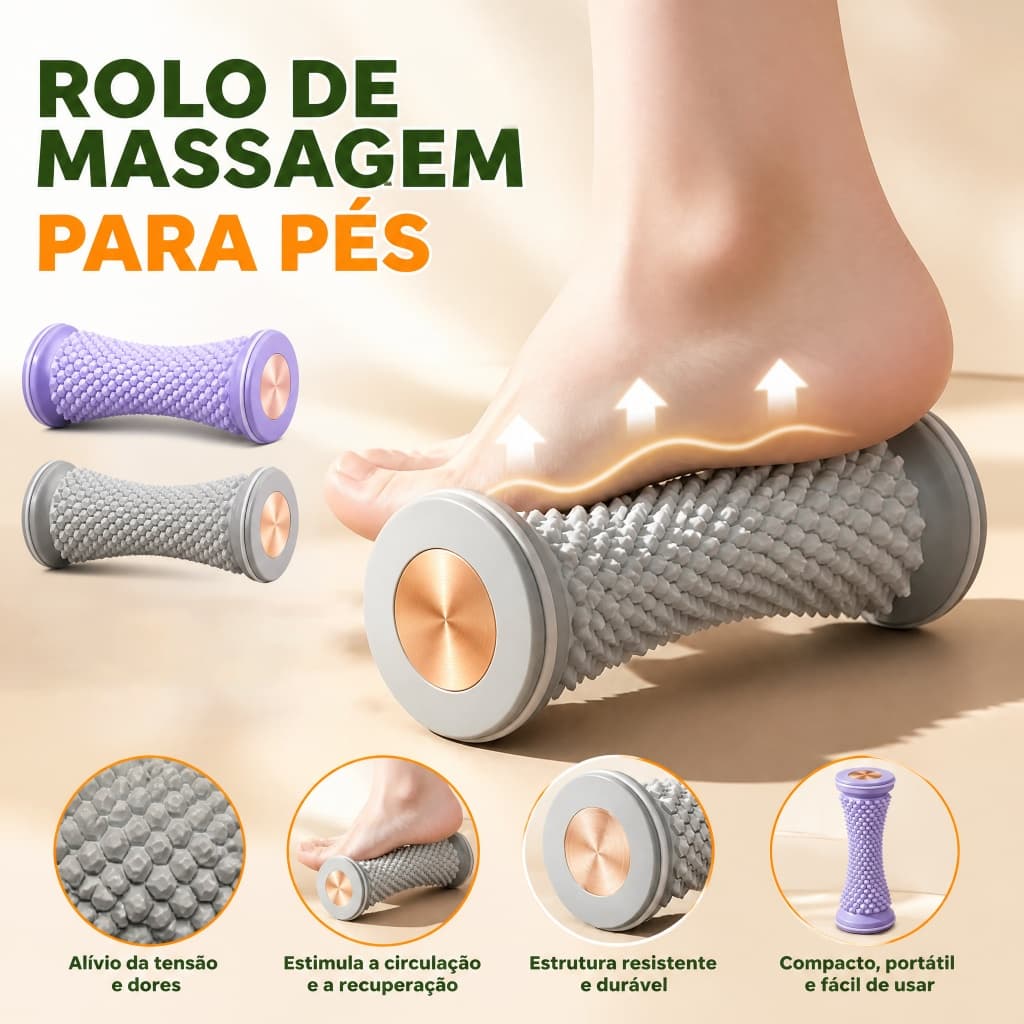 1/2 Massageador De Pés Rolo De Massagem Yoga Bola Fáscia Plantar Cuidados De Relaxamento Muscular Manual De Plástic