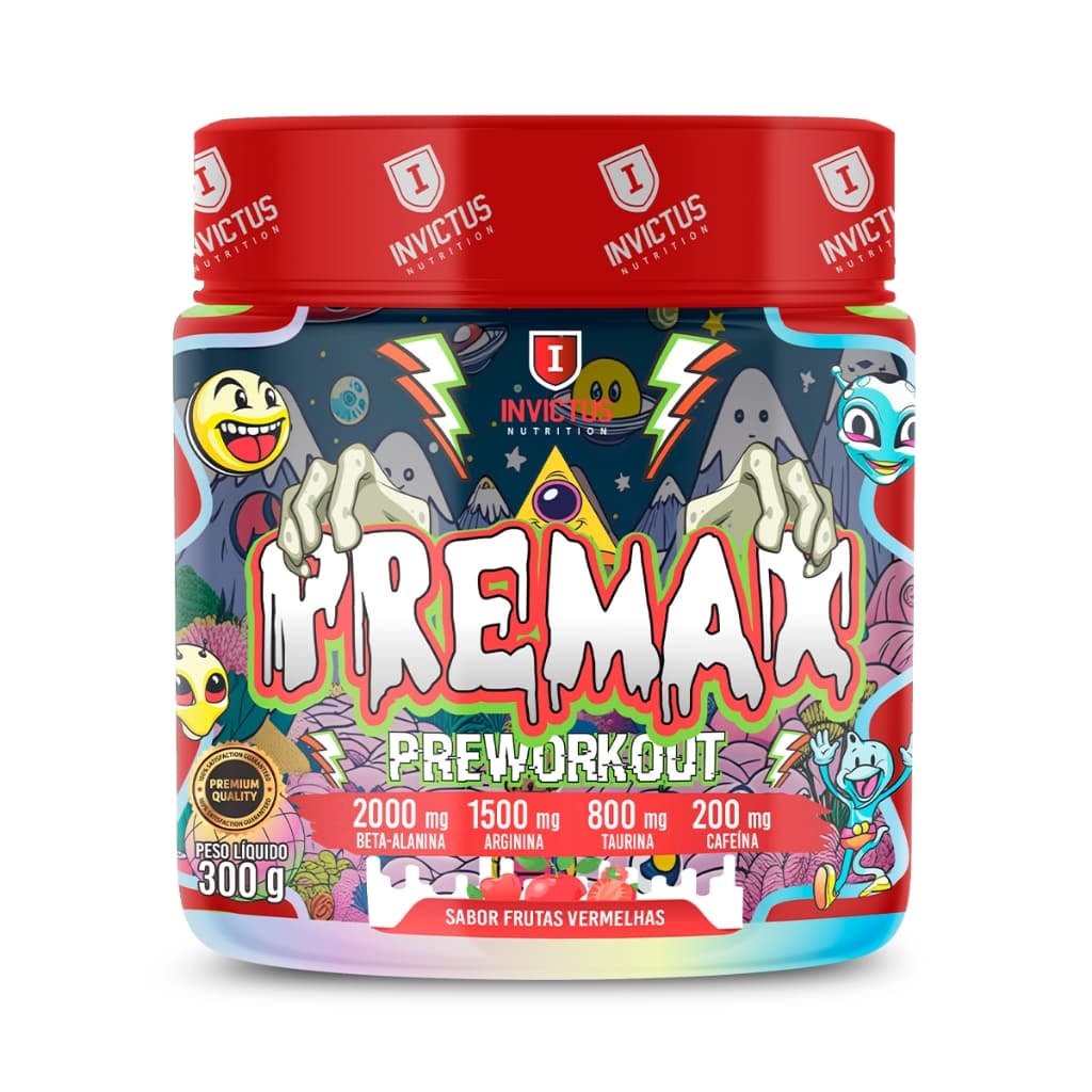 Pré treino Premax Frutas Vermelhas 300gr. - Invictus Nutrition