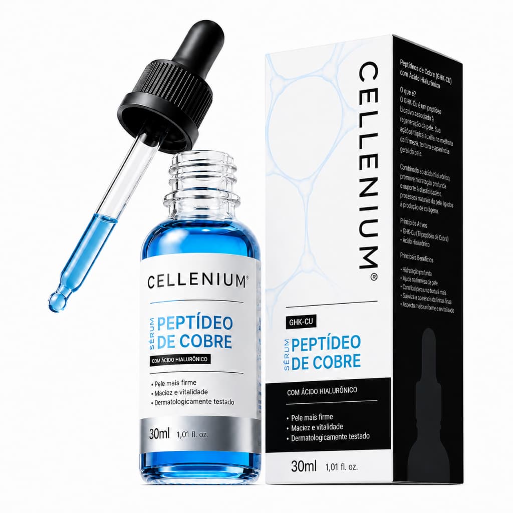 Sérum Ghk- Peptídeo De Cobre Anti-idade E Firmador 30ml Cellenium