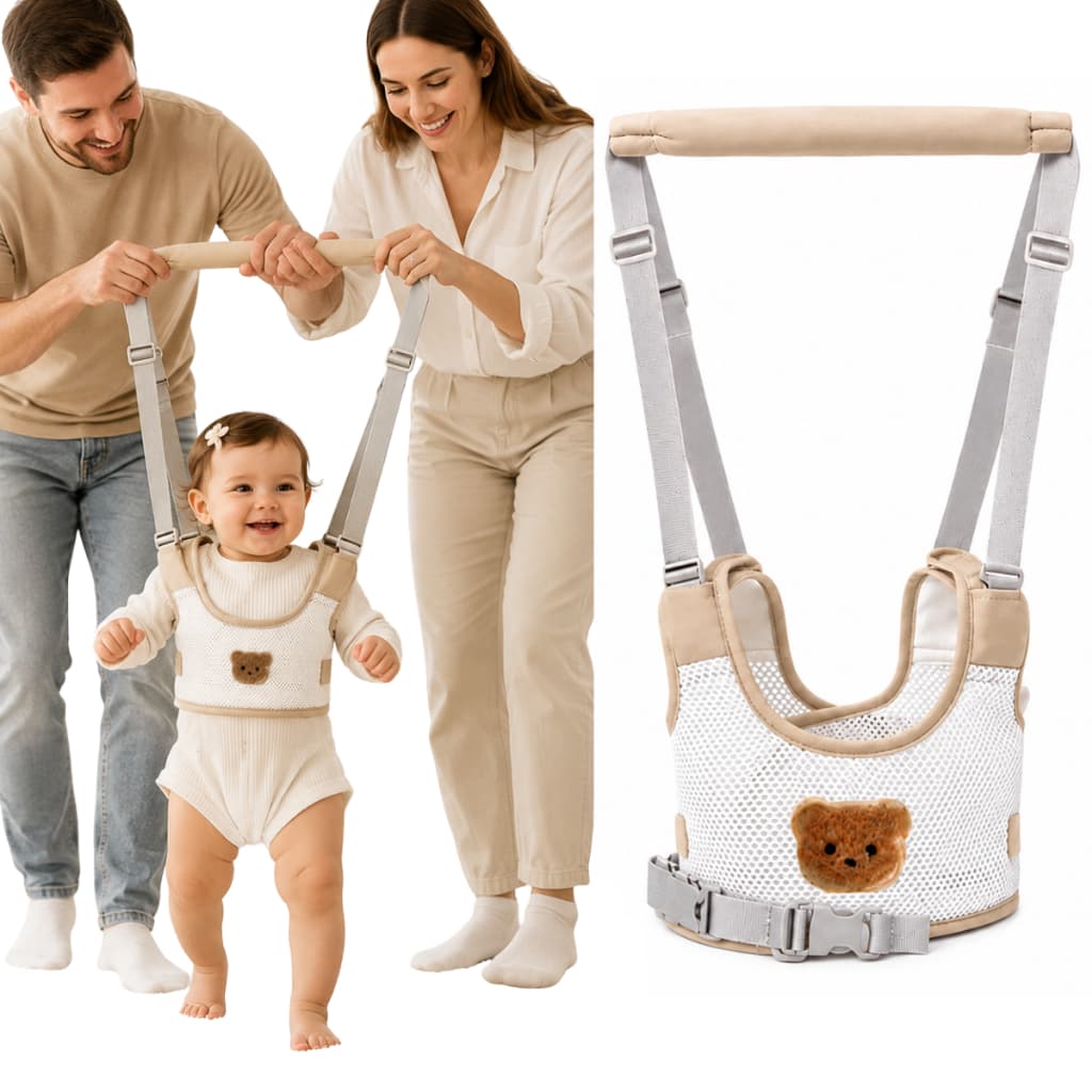 Colete Guia Andador Portátil Suporte Caminhada Ajustável Bebe Nenem Infantil Arnês Walking Assistant Cinto Fivela Reforç