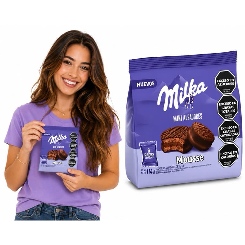 Chocolate Milka Mini Alfajor 114g C/6Un de 19g - Importado