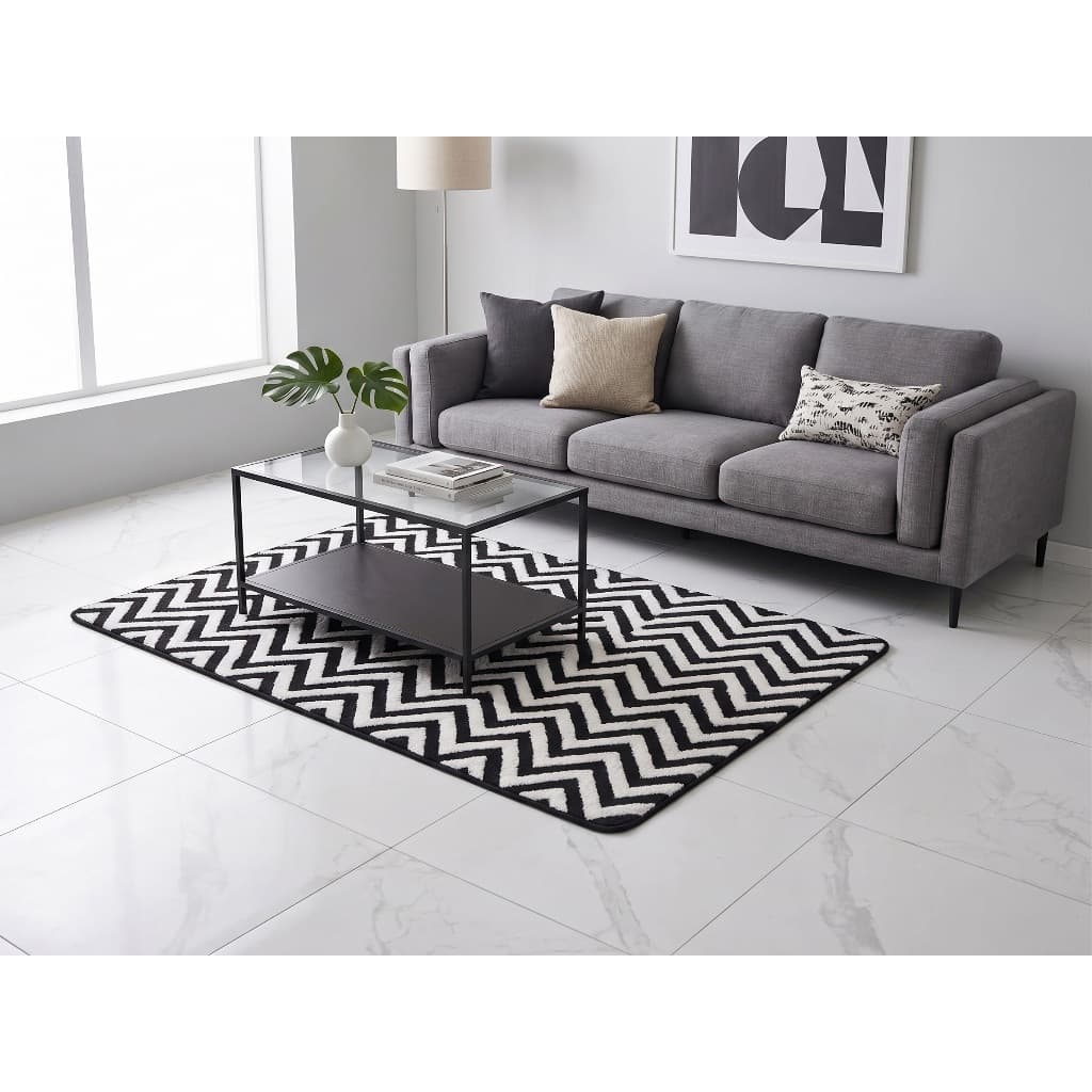 Tapete Sala Quarto Cama 1,00x1,50 Mt Antiderrapante Ins Flannel Médio