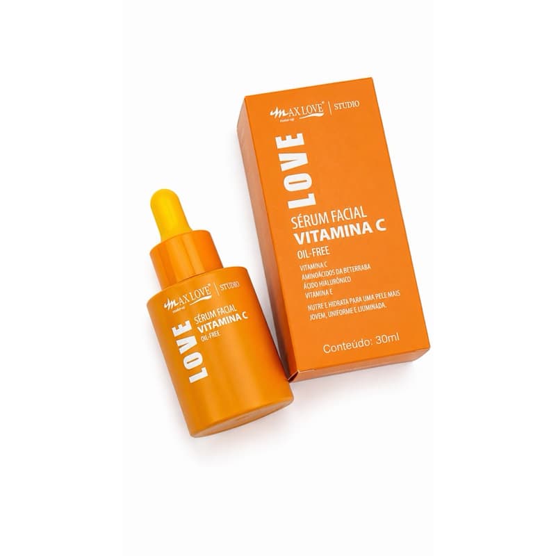 Sérum Facial Max Love 30ml com Vitamina C: Ilumina e Uniformiza a Pele