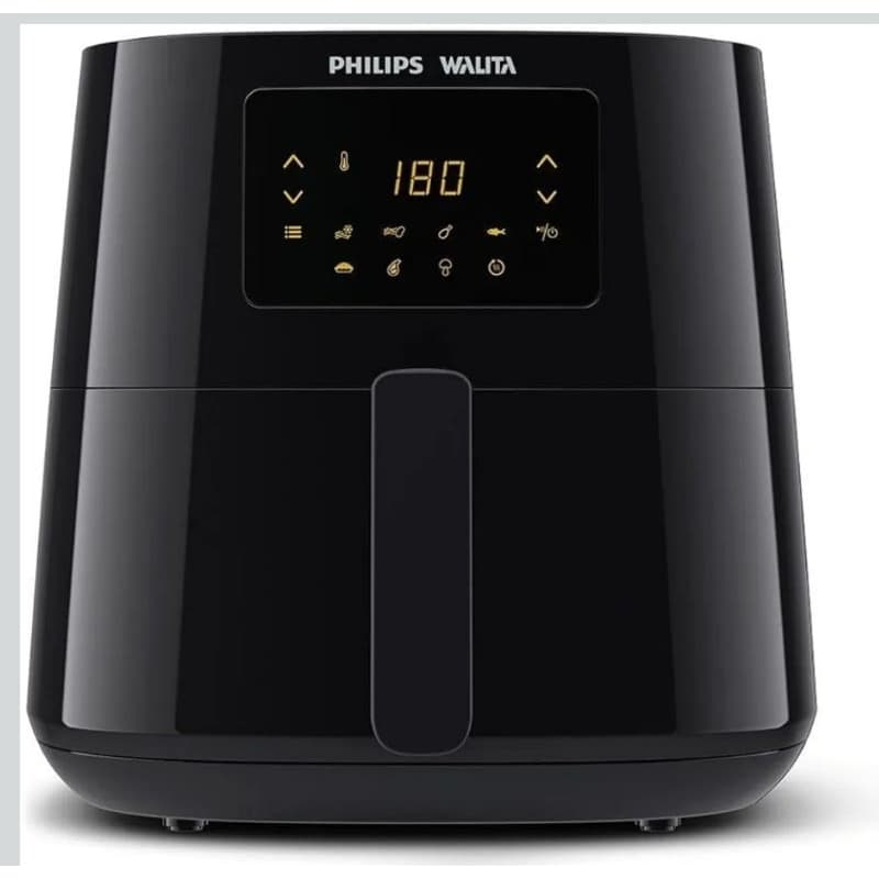 Philips Walita Preta Fritadeira Airfryer Essential XL Digital, 6.2L  220v, 2000W