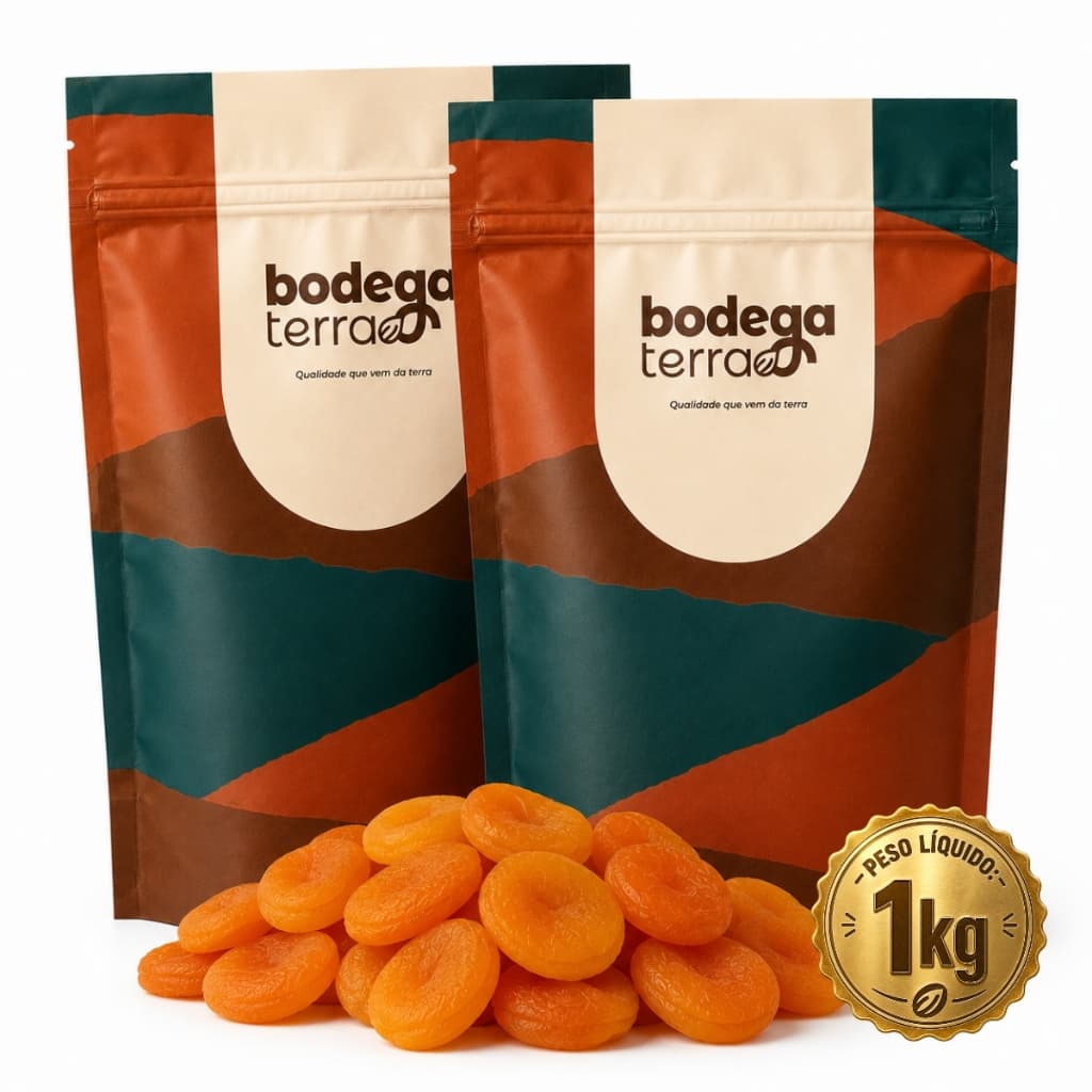 Damasco Desidratado Seco 1kg ou 500g Pouch Saco Embalagem Premium  Snack Saudável Premium