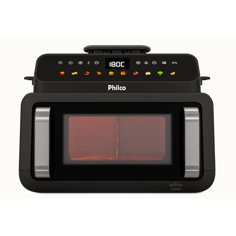 Air Fryer Philco 11L Digital 10 em 1 Visor Glass PAF11C - 127V
