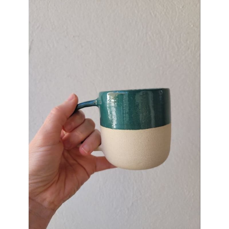 Caneca Orgânica Cerâmica Manual Artesanal 250 ml Cafe Expresso Cha