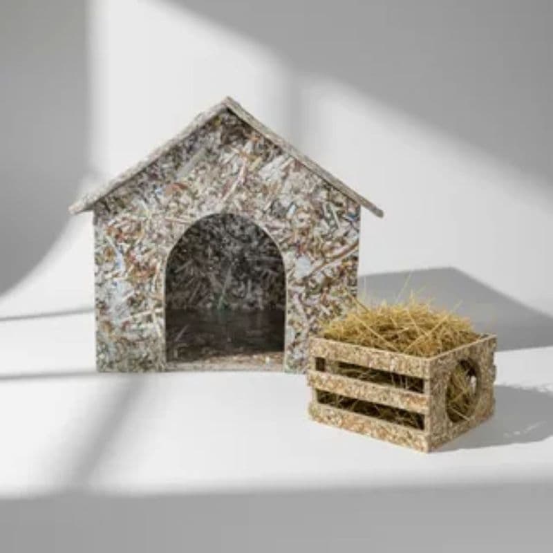 Casinha Ecológica e Porta Feno para Porquinho da Índia