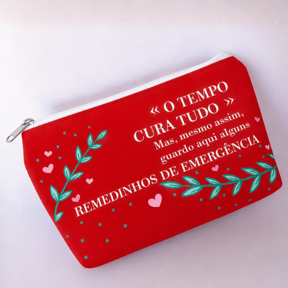 Porta remédios kit emergência primeiros socorros medicamentos