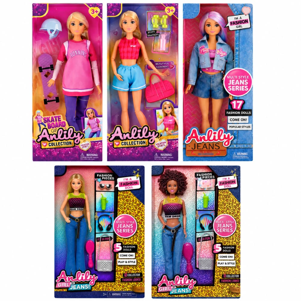 Boneca Anlily Castela articulada (Vários estilos)