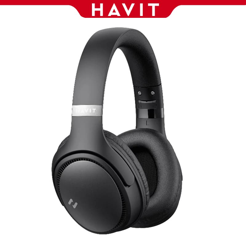 Fone De Ouvido Sem Fio HAVIT H630BT Headphone Gamer Bluetooth 5.3 Multiponto On-ear 3D 55h ENC
